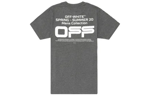 OFF WHITE Slim Fit Wavy Line T Shirt