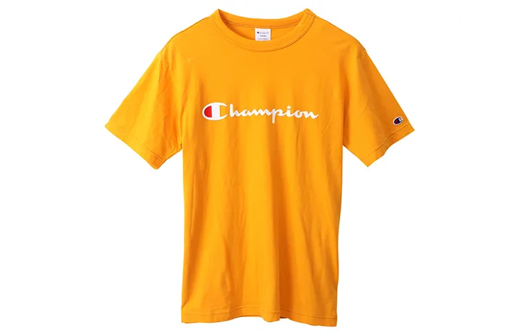 Champion T Shirt Japan Version Unisex Yellow
