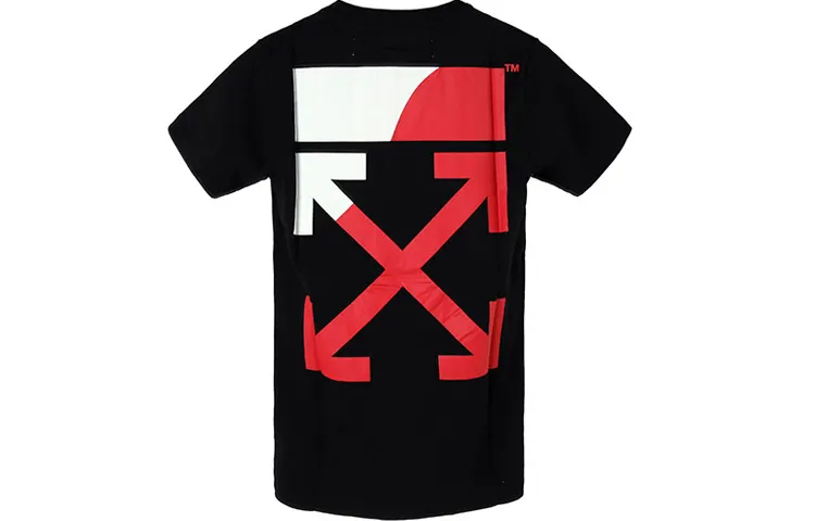 OFF WHITE SS19 T Shirts Men's Crew Neck Moderate Heavyweight