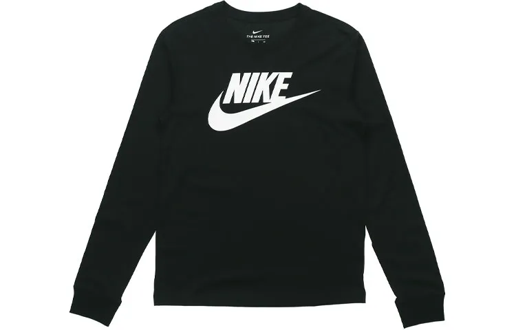 Nike T-Shirts Men's Black Crew Neck Moderate Straight Fit