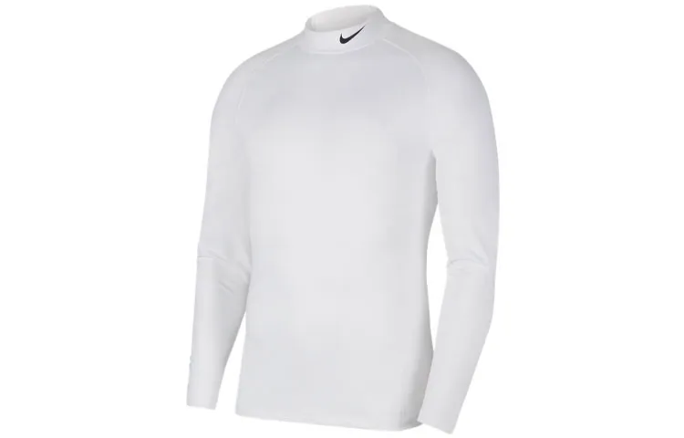 Nike T-Shirts Men's White Crew Neck Moderate Straight Fit