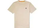 Timberland T Shirts Men's Khaki Crew Neck Moderate Straight Fit