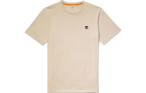 Timberland T Shirts Men's Khaki Crew Neck Moderate Straight Fit