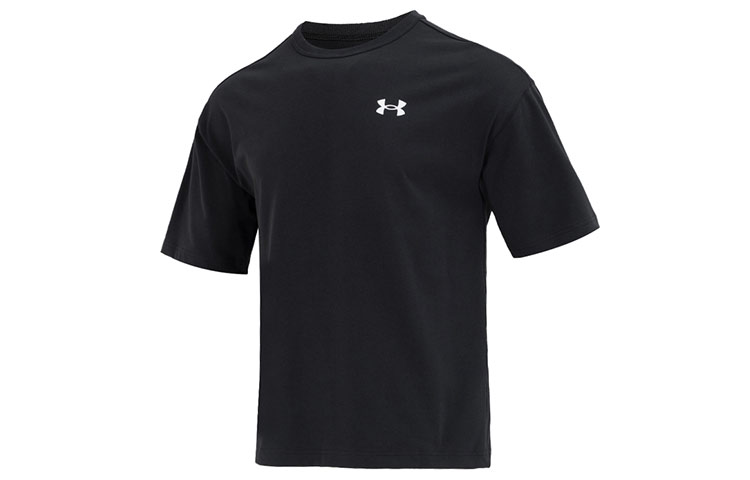 Under Armour Sports suit for leisure, black short sleeve T-shirt
