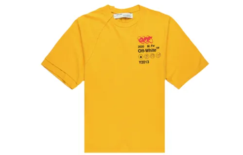 OFF WHITE T Shirts Men's Crew Neck Moderate Straight Fit