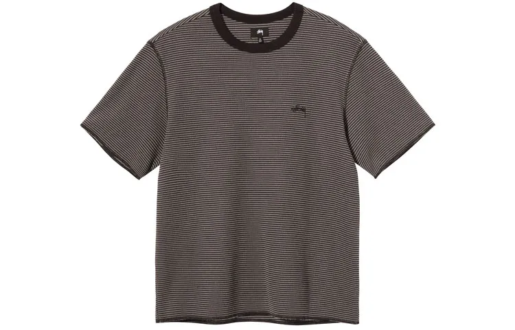 Stussy T-Shirts Men's Crew Neck Moderate Straight Fit