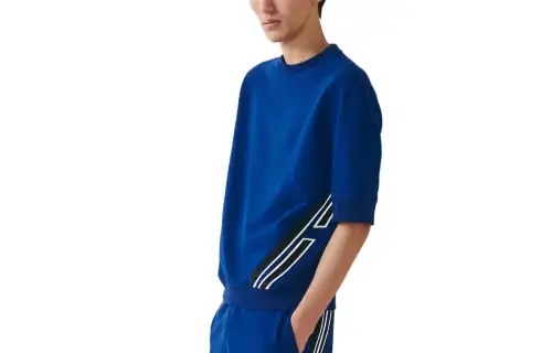 HERMES T Shirts Men's Indigo Crew Neck