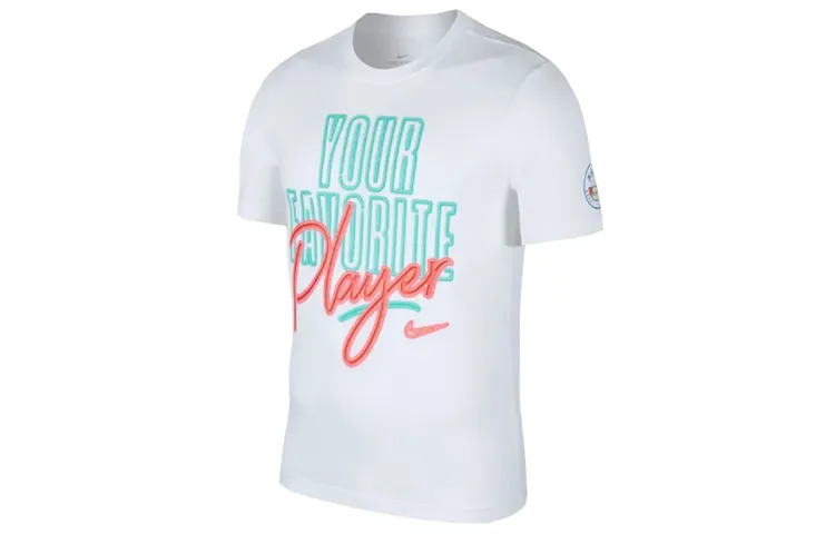 Nike T-Shirts Men's Crew Neck Moderate Straight Fit