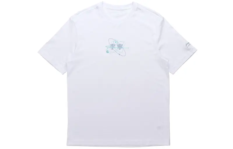 Li Ning Sports Fashion Collection T Shirts Men's Crew Neck Moderate Straight Fit