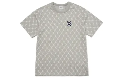 MLB Base Logo SS22 T Shirt Unisex Gray