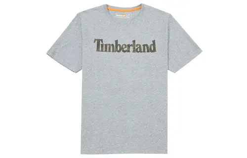 Timberland Drop Shoulder Sleeve T Shirt Men's Gray