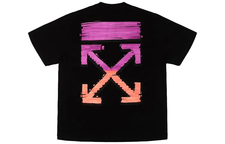 OFF WHITE T Shirt Loose Fit Men's Black