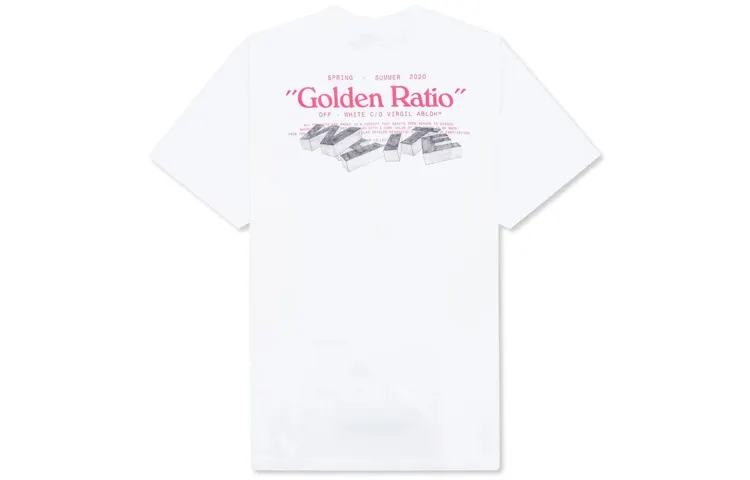 OFF WHITE SS20 T Shirts Men's White Crew Neck Moderate Straight Fit