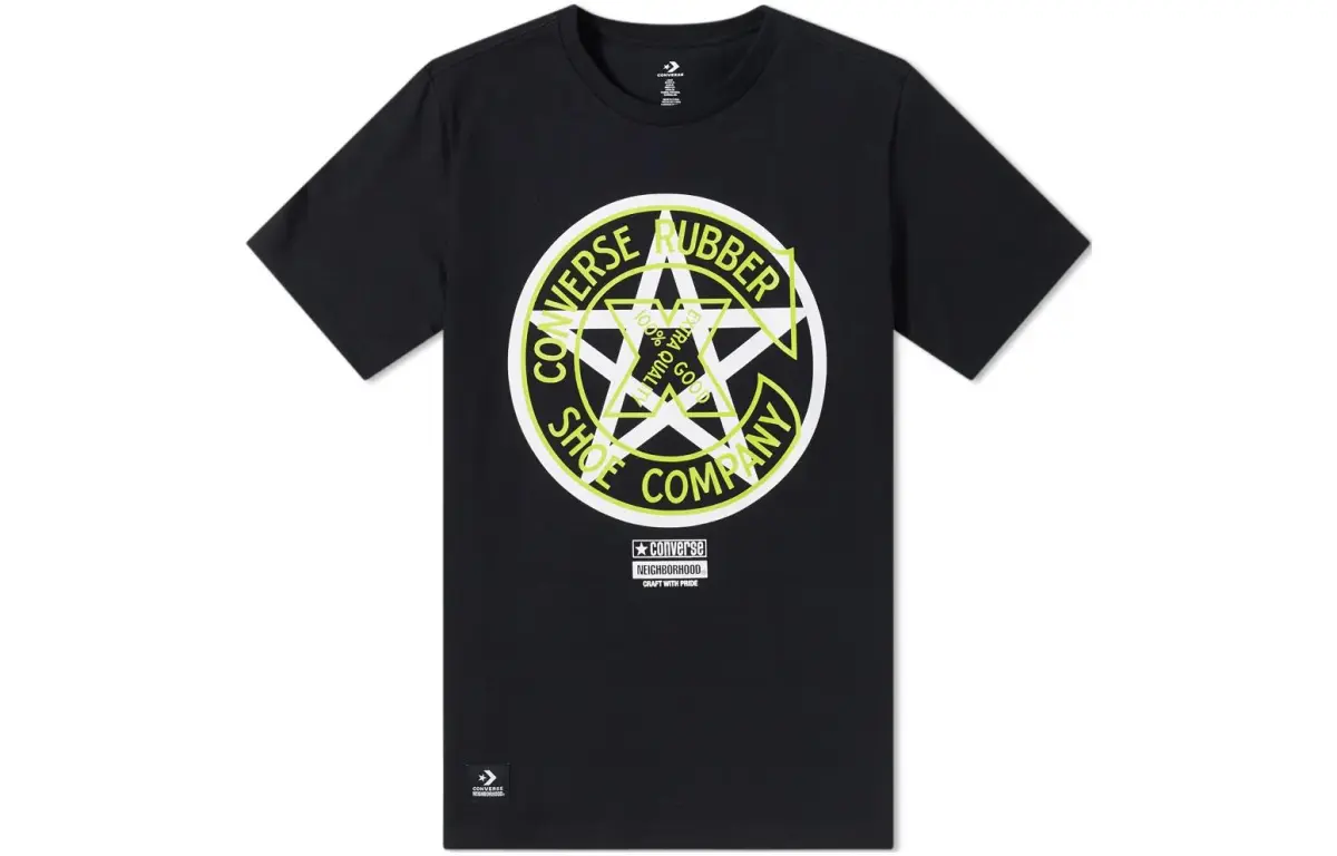 Converse x NEIGHBORHOOD T Shirt Men's Black