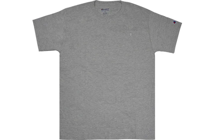 Champion T Shirt US Version Unisex Light Gray