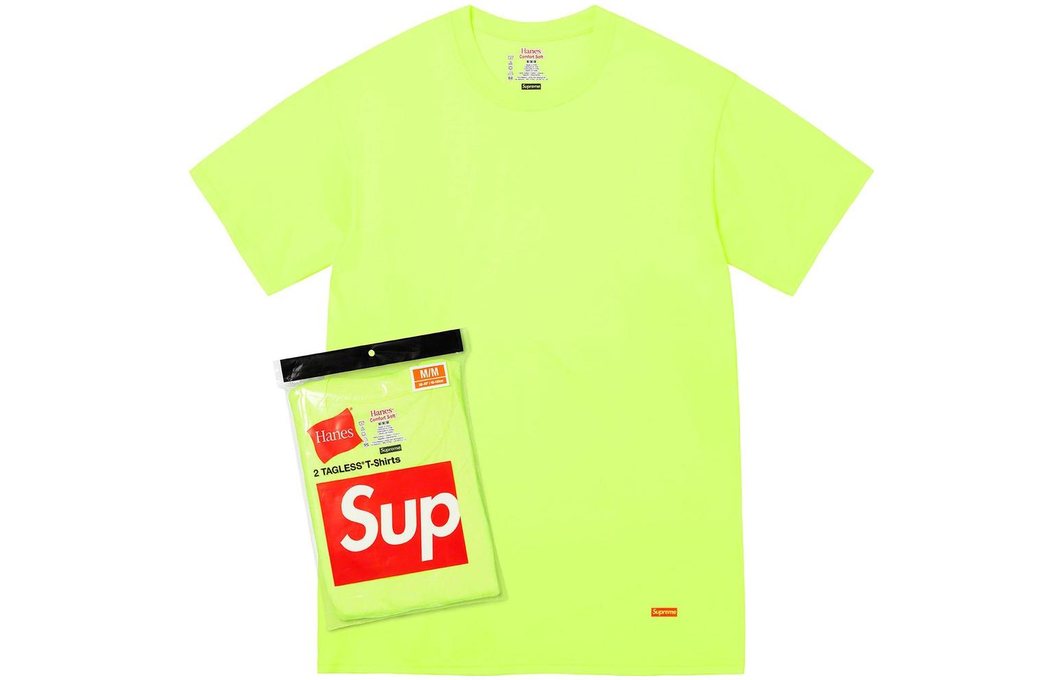Supreme Hanes Tagless Tees 2 Pack