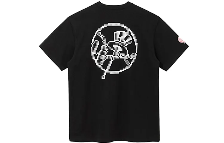 New Era Straight T-Shirt Unisex Black