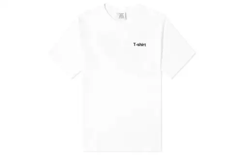 Vetements T Shirts Men's White Crew Neck Moderate