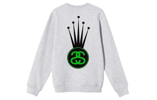 Stussy T Shirts Men's Crew Neck Moderate Straight Fit