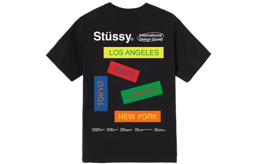 Stussy T Shirts Unisex Crew Neck Moderate Straight Fit