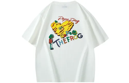 Pepe The Frog T Shirts Unisex Crew Neck Moderate Straight Fit
