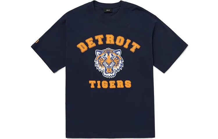 MLB Drop Shoulder Sleeve T Shirt Unisex Marine Blue