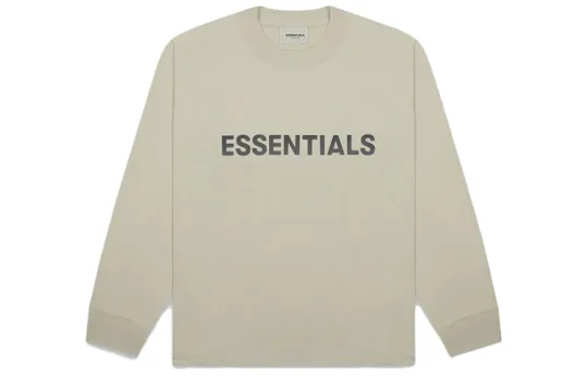 Fear Of God Essentials 3D Silicon Applique Boxy Long Sleeve T Shirt