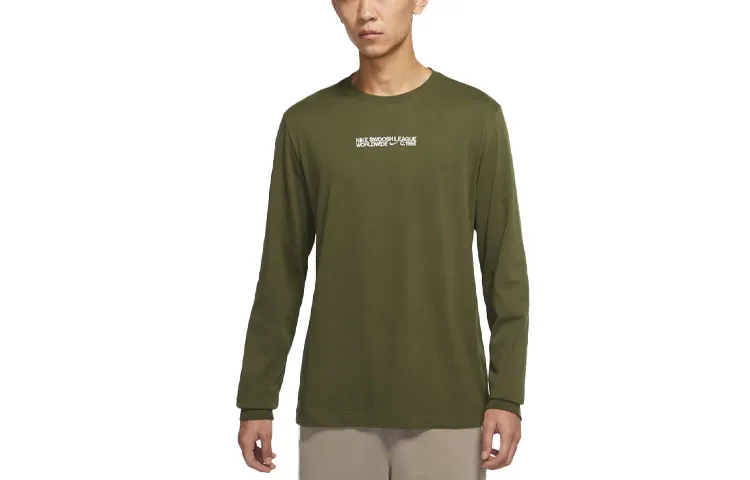 Nike T-Shirts Men's Green Crew Neck