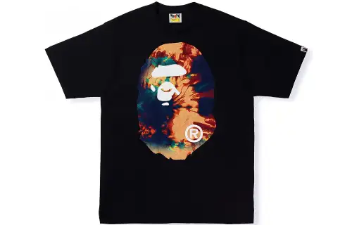 Bape Tie Dye Big Ape Head Tee