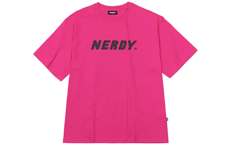 Nerdy T Shirt Unisex Peach Pink