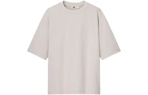 UNIQLO T Shirt Unisex Light Gray