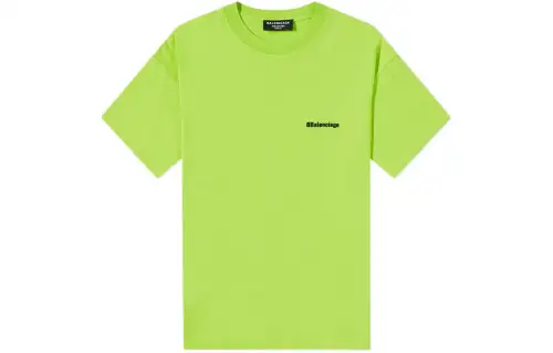 Balenciaga Bb Text Logo Print Oversized T shirt