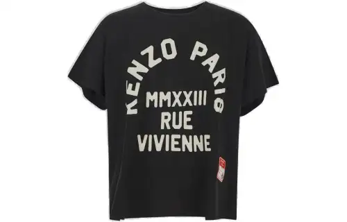KENZO T Shirts Men's Black Crew Neck