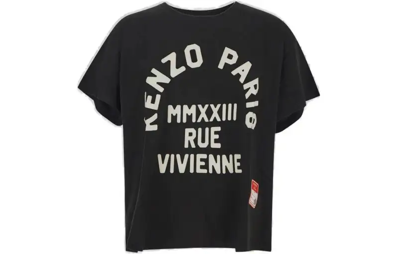 KENZO T Shirts Men's Black Crew Neck
