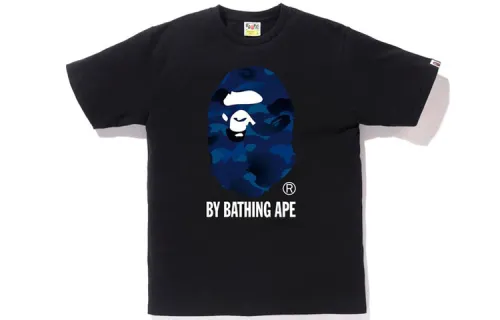 A BATHING APE Head Series T Shirts Unisex Crew Neck Moderate Straight Fit