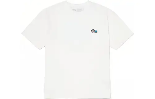 Vans T Shirts Men's White Crew Neck Moderate Straight Fit