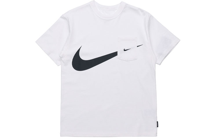 Мужская футболка Nike Sportswear Swoosh Logo (белая) — фото 1