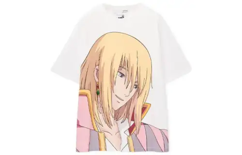 LOEWE X Howl's Moving Castle SS23 T Shirt Unisex White