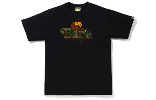 Bape 1st Camo Milo On Bape Tee