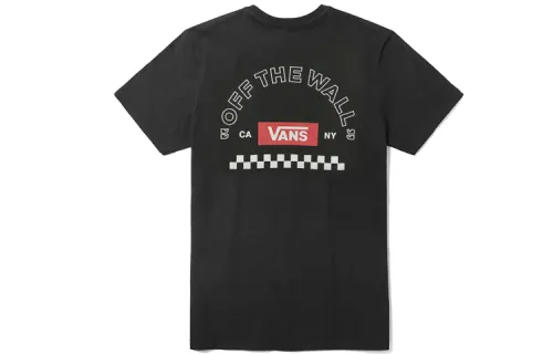 Vans AP Redbox Checker T Shirts Men's Crew Neck Moderate Straight Fit
