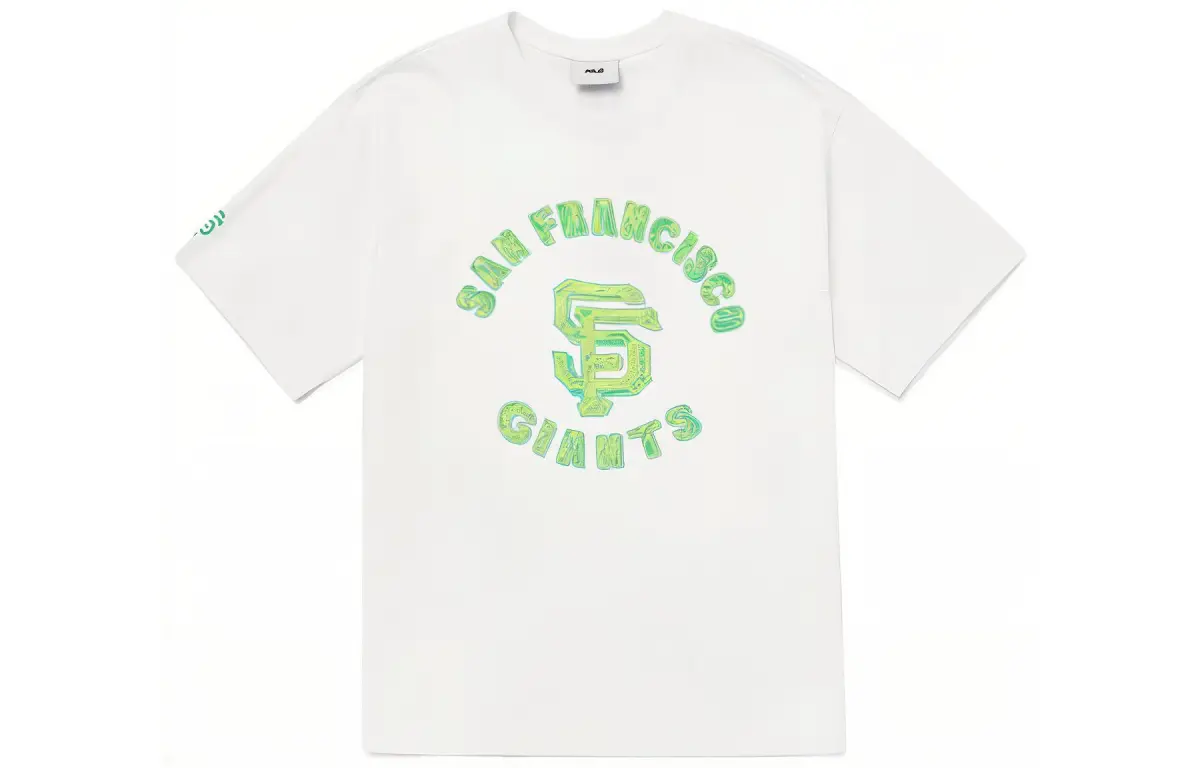 MLB T-Shirts Unisex White Crew Neck Moderate