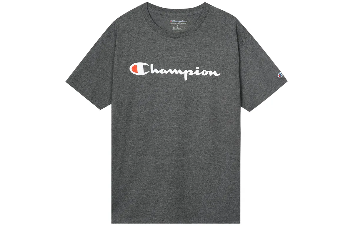 Champion T Shirt US Version Unisex Dark Gray