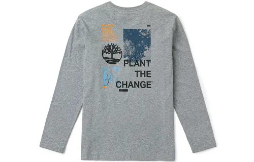 Timberland T Shirt Men's Medium Heather Gray