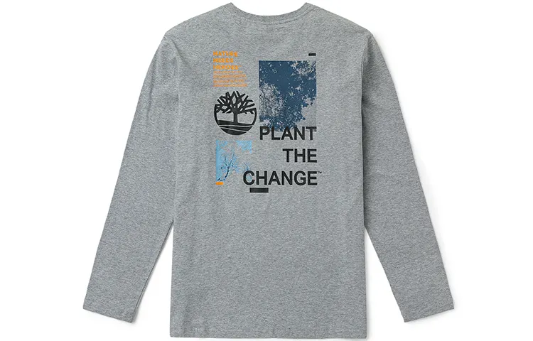 Timberland T Shirt Men's Medium Heather Gray