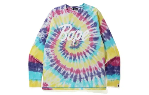Bape Tie Dye L/S Tee