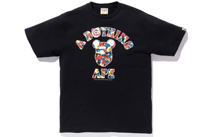 Bape X Medicom Toy Camo College Tee