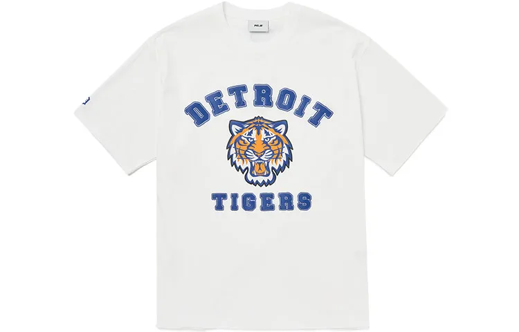MLB Drop Shoulder Sleeve T-Shirt Unisex White