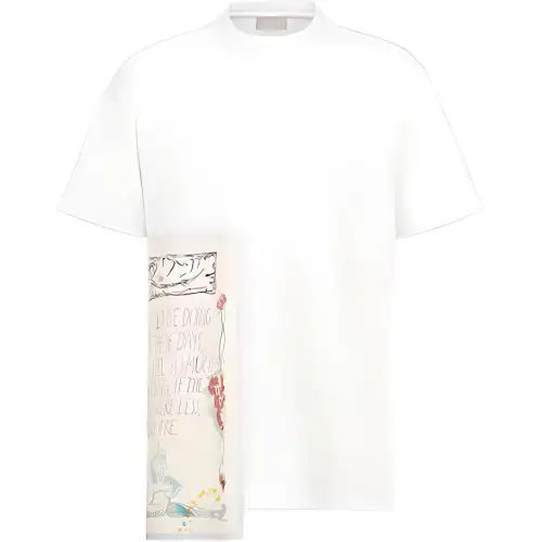 DIOR And Raymond Pettibon T Shirt Unisex White