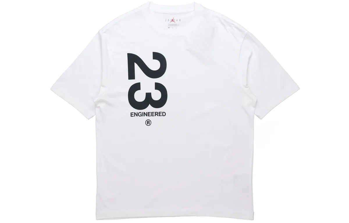 Jordan Drop Shoulder Sleeve T-Shirt Men's White