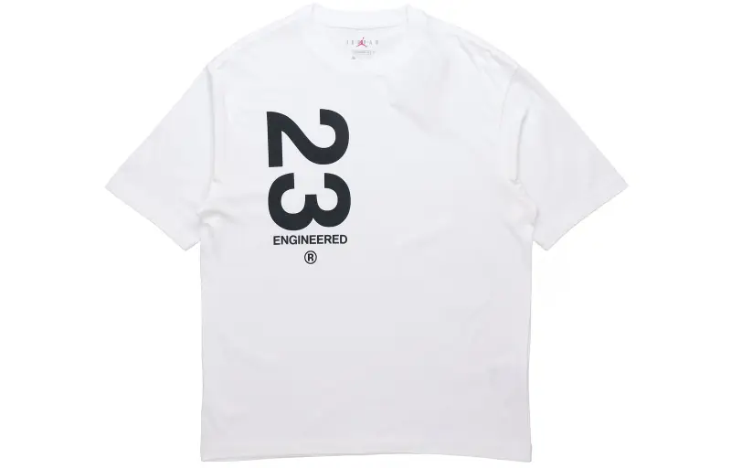 Jordan Drop Shoulder Sleeve T-Shirt Men's White